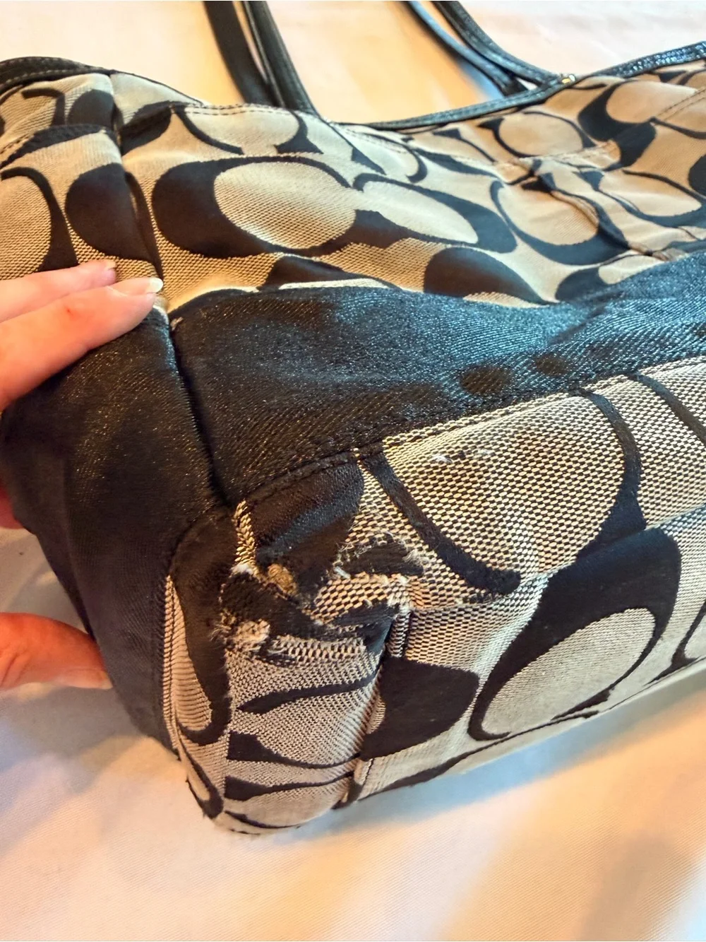 Coach Signature C Canvas XL Tote Diaper Bag No F13803